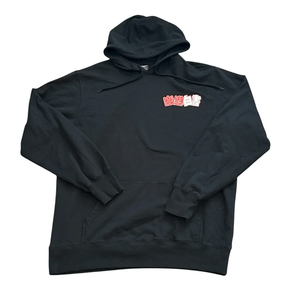 Yu Yu Hakusho 90s Japanese Graphic Anime Black Hoodie Sweatshirt Men’s Large - Picture 4 of 11